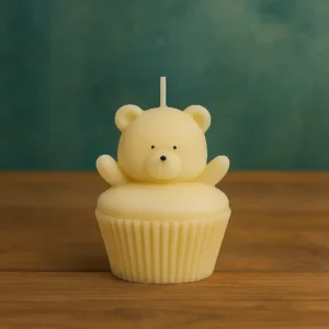 lumânare ursuleț cupcake