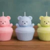 lumanare ursulet cupcake_