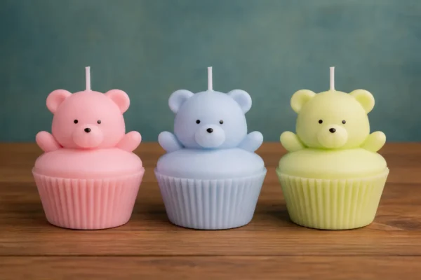 lumanare ursulet cupcake_