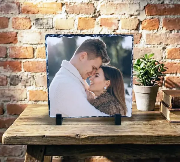 Placă de ardezie personalizată 20×20 cm