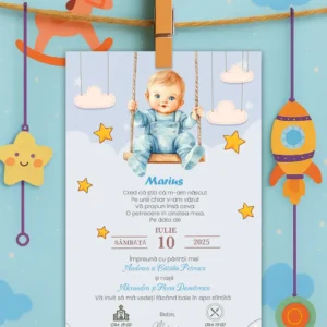 invitatie de botez model 3
