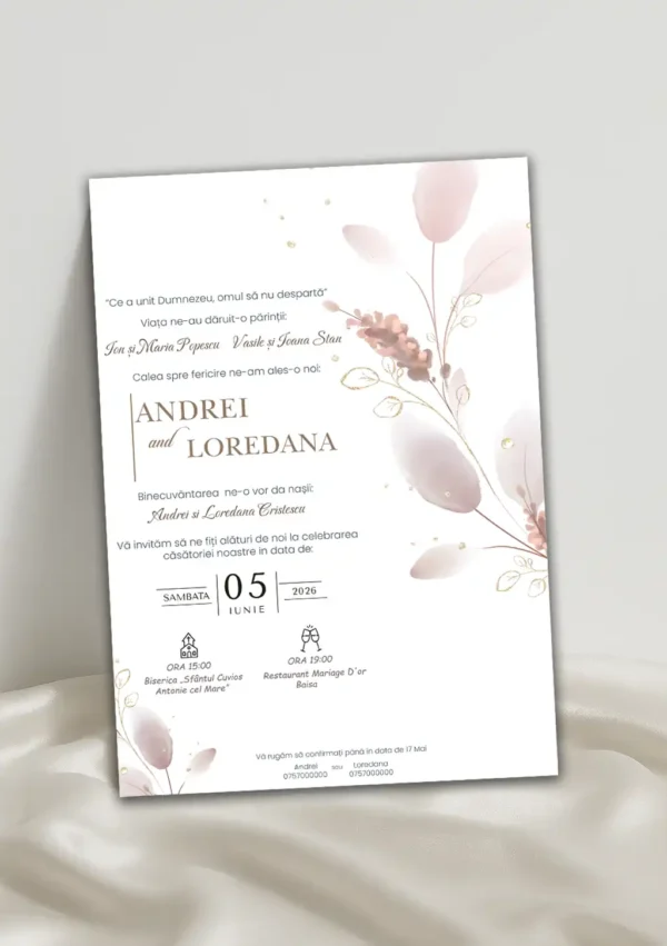 invitatie nunta model 2-2