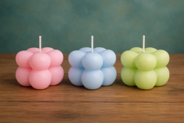 lumanare mini cub bubble_