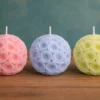 Lumânare Sferă cu trandafiri – Ceară de Soia lumanare sfera cu trandafiri_