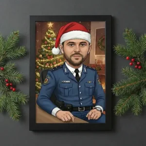 rama foto A4 craciun neagra