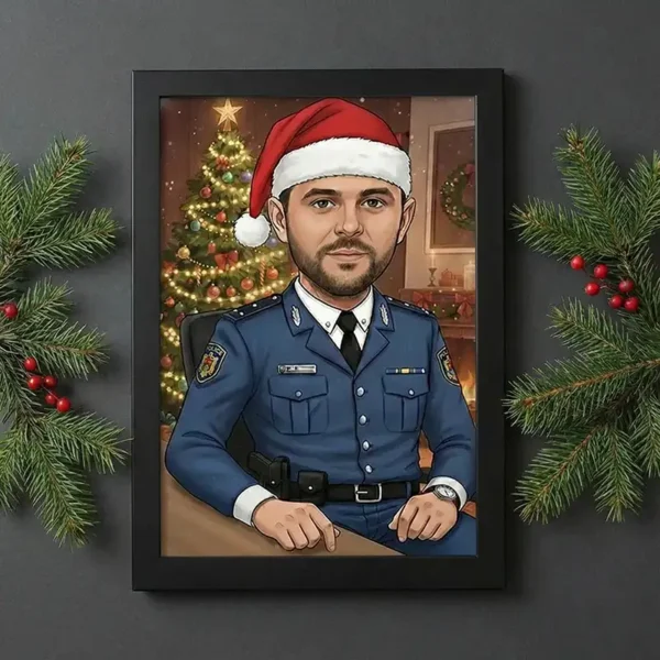 rama foto A4 craciun neagra