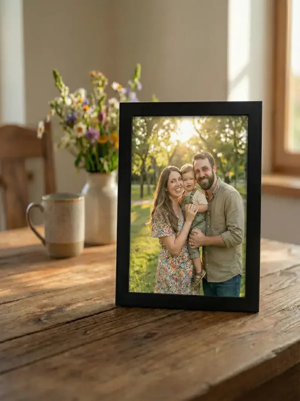 Ramă foto neagra personalizată 21×30 cm