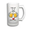 Halbă personalizată 500 ml – „Ochii văd, inima bere” halba personalizata ochii vad inima bere