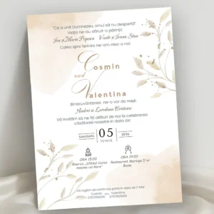 Invitație Nuntă Model 11
