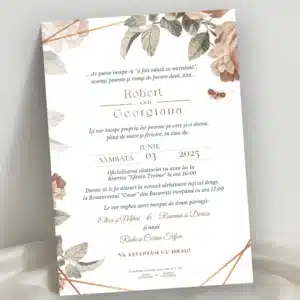 invitatie nunta eleganta model 18