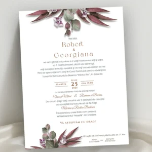 invitatie nunta eleganta model 19