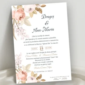 invitatie nunta eleganta model 22
