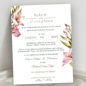 invitatie nunta eleganta model 27
