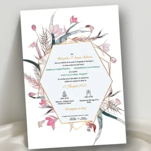 invitatie nunta eleganta model 26