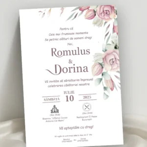 invitatie nunta eleganta model 29