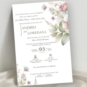 invitatie nunta eleganta model 31