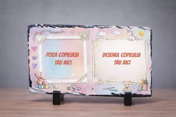 placa ardezie personalizata - model fetita (poza si desen)_2