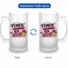 Set Halbe Personalizate – Bărbat cu Bere și Femeie cu Nervi Halba bere Femeie inretinuta cu Nervi_