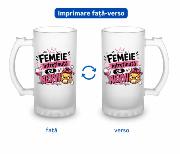 Halba bere Femeie inretinuta cu Nervi_