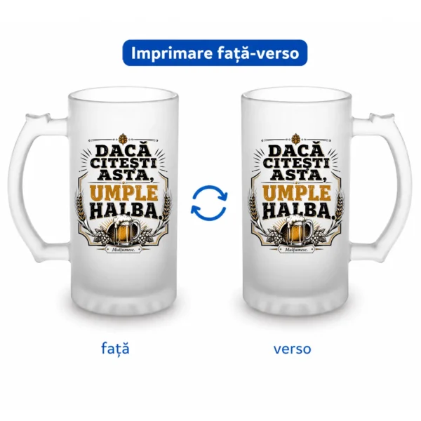 halbă bere personalizată umple halba_