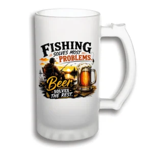 Halbă Bere Personalizată 500 ml – Fishing