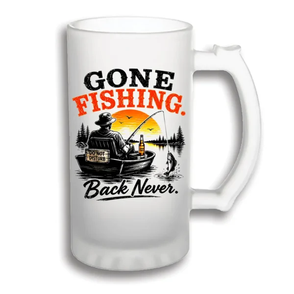 Halbă Bere Personalizată 500 ml – Gone fishing