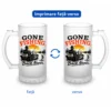 Halba Bere Personalizata 500 ml – Gone fishing Back never
