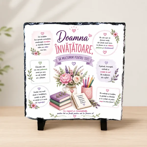 Placă Ardezie pentru Invatatoare