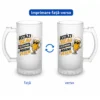 Halbă Bere Personalizată 500 ml – Astăzi Beau Responsabil, Mâine Vedem halbă bere personalizată Astazi beau responsabil.